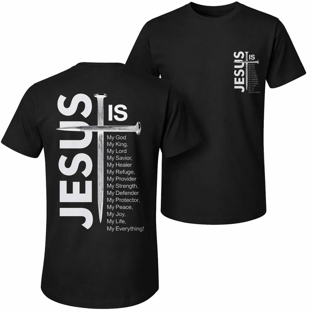 Men's Relaxed Fit Graphic T-Shirt, Breathable 100% Cotton Streetwear Cross Print Top with Short Sleeves, Shortsleeve,back to school,back to school shopping, Casual Clothes Fabric